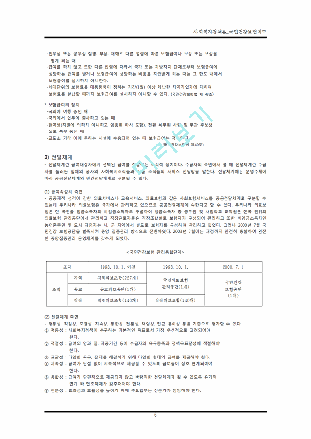 [사회복지정책론 건강보험제도 완전분석] 국민건강보험제도 완전분석, 건강보험제도의 기능, 건강보험제도 역할, 문제점 및 개선방향.hwp